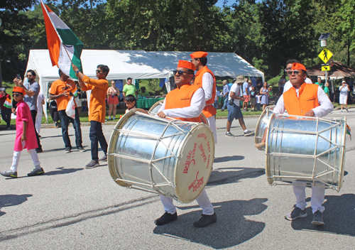 drums at India Cultural Garden in Parade of Flags 2022